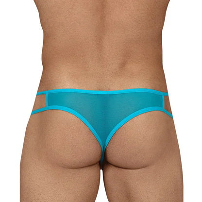 Men’s Sheer Mesh Dual Strap Bikini Brief – Low Rise Sexy Underwear