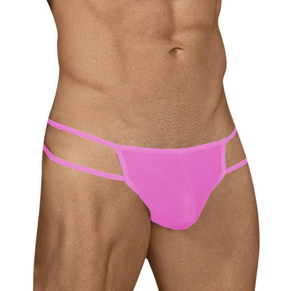 Men's Sheer Mesh Double Strap Bikini Brief - Ultra Lightweight Stretch Fit Designer Men's Innerwear