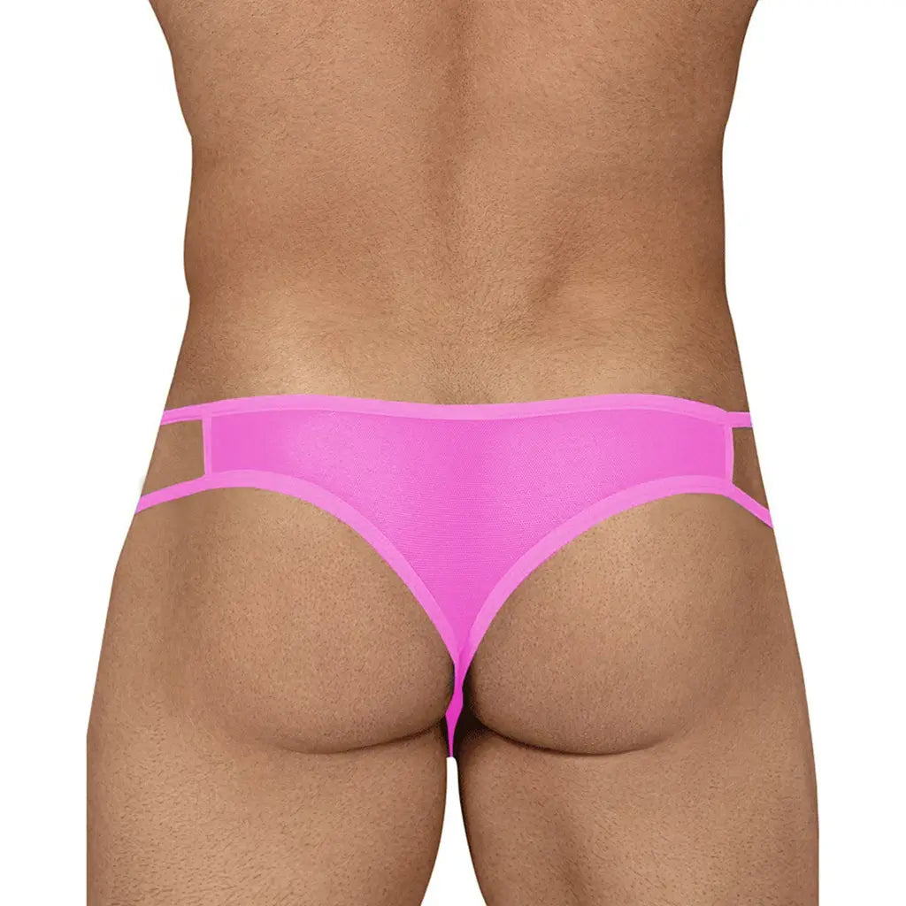 Men’s Sheer Mesh Dual Strap Bikini Brief – Low Rise Sexy Underwear