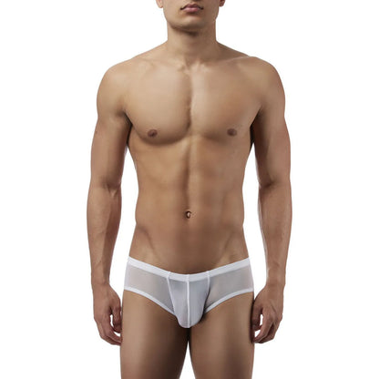 Men's Sheer Mesh Low-Rise Brief - Lightweight Stretch Fit Breathable Designer Men's Innerwear