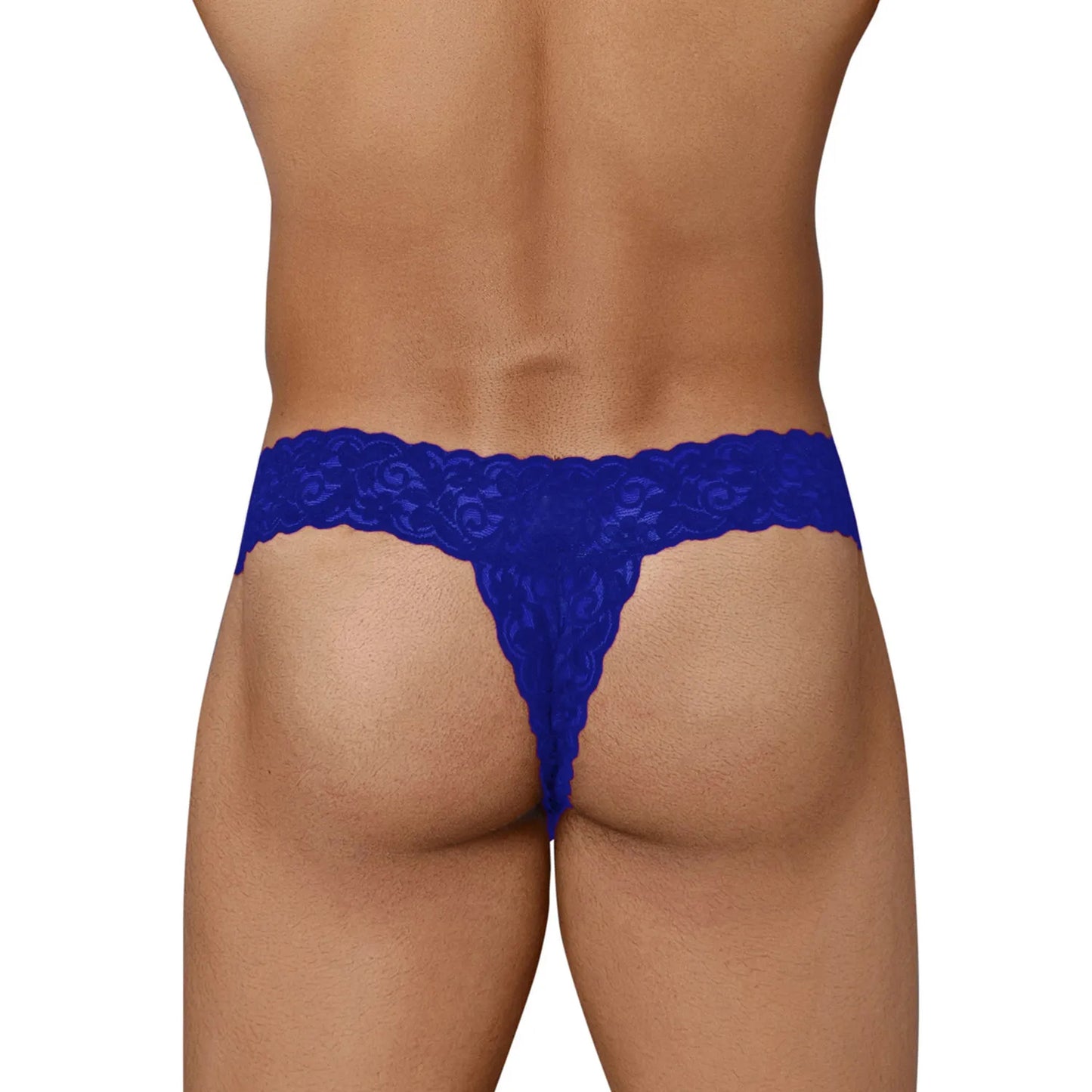 Men's Floral Lace Bikini Thong - Ultra Soft Stretch Romantic Designer Innerwear