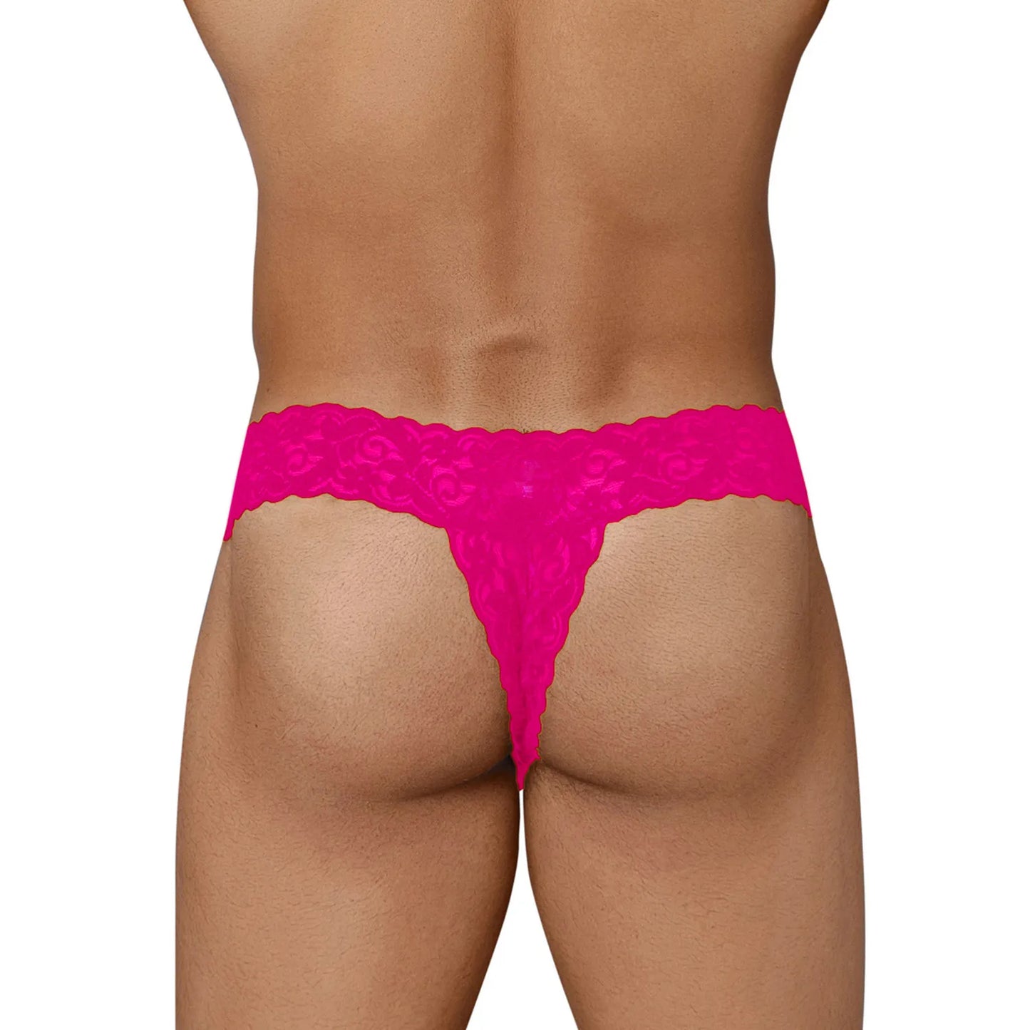 Men's Floral Lace Bikini Thong - Ultra Soft Stretch Romantic Designer Innerwear