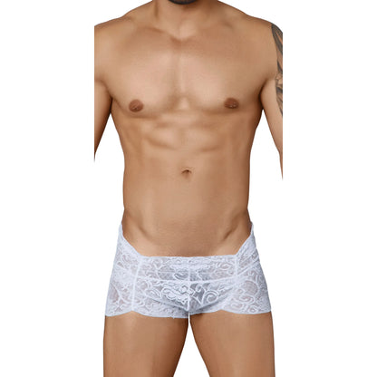 Men's Floral Lace Transparent Trunk Boxer - Stretch Designer Romantic Luxury Innerwear
