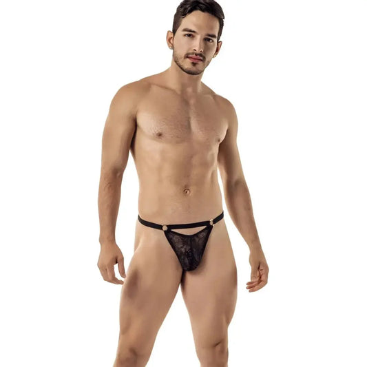 Men’s Lace Strap Thong – Minimal Designer Intimate Wear