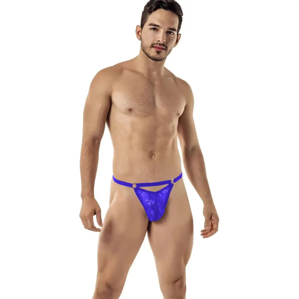 Men’s Lace Strap Thong – Minimal Designer Intimate Wear