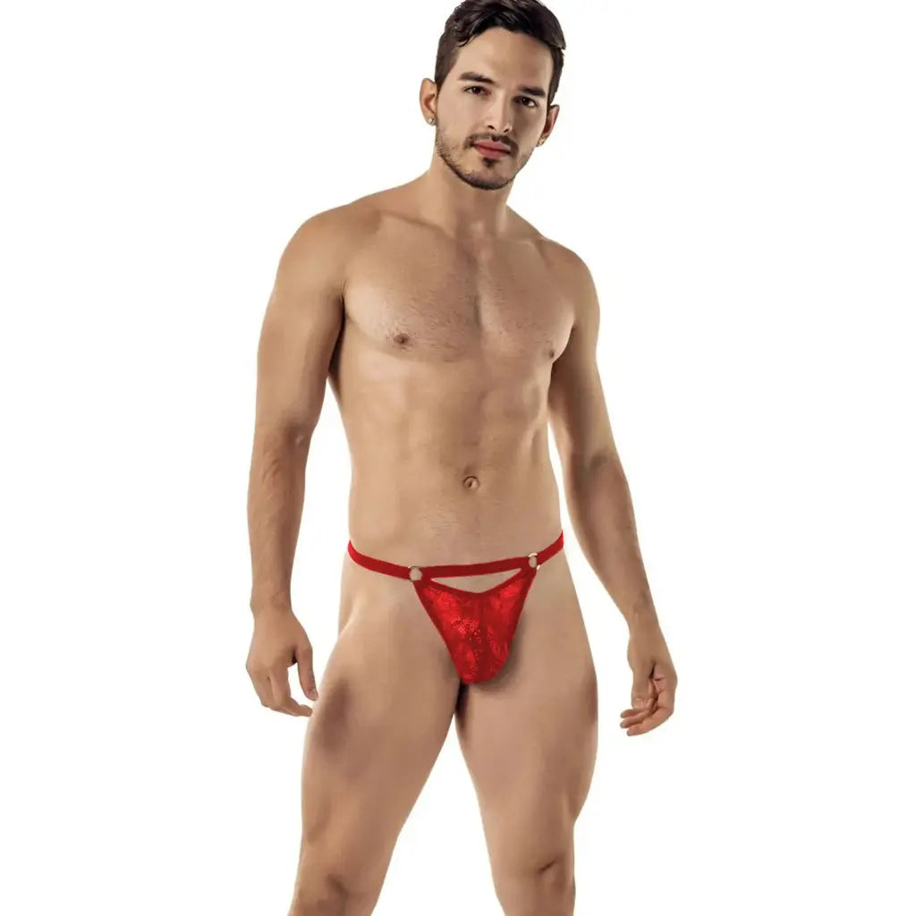 Men’s Lace Strap Thong – Minimal Designer Intimate Wear