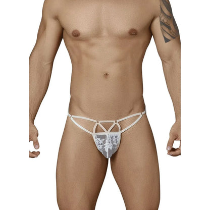 Men’s Strappy Lace Bikini Brief – Exotic Hollow Strap Low-Rise Men’s Lingerie