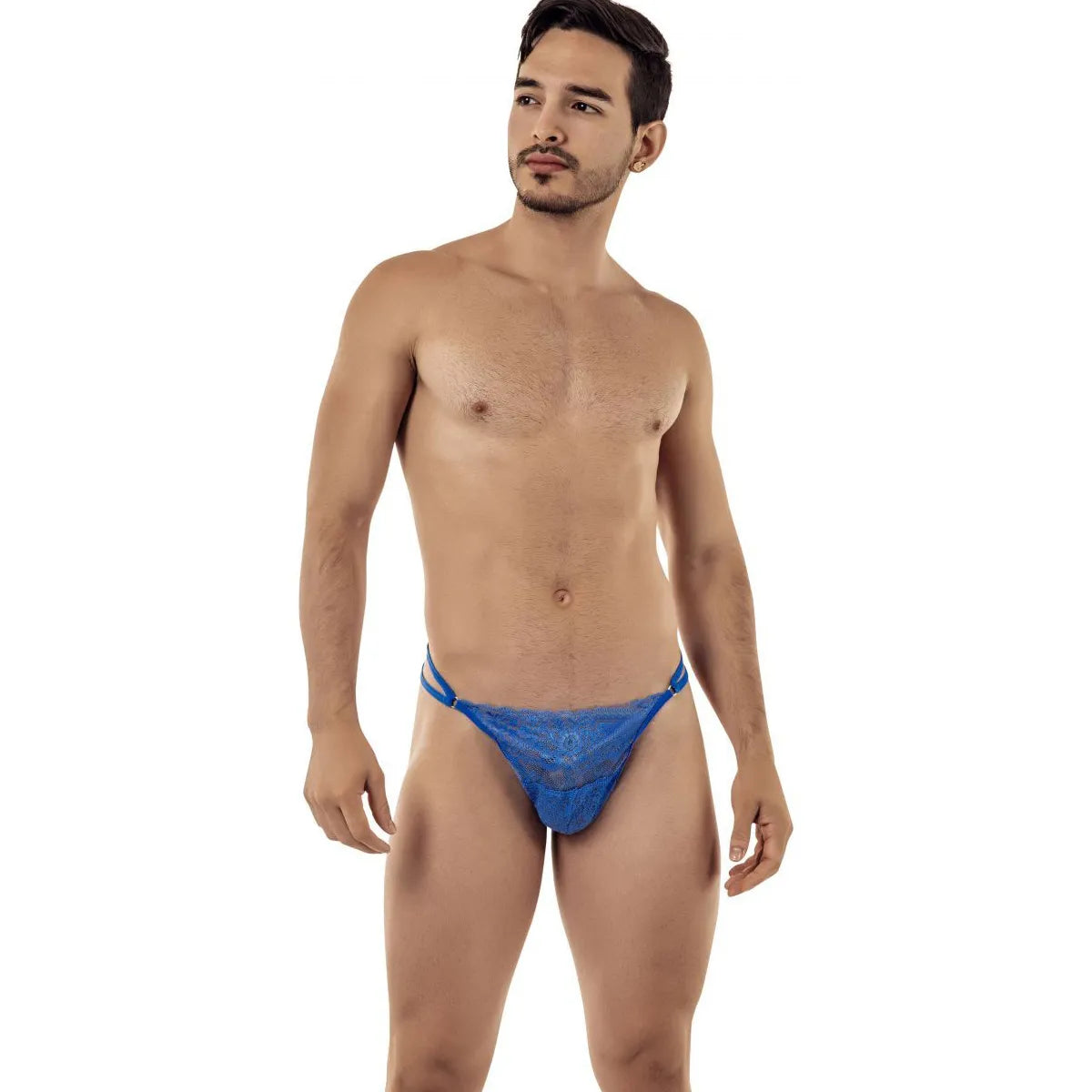 Men’s Sheer Lace G-String Thong – Adjustable Strap Exotic Low-Rise Men’s Lingerie
