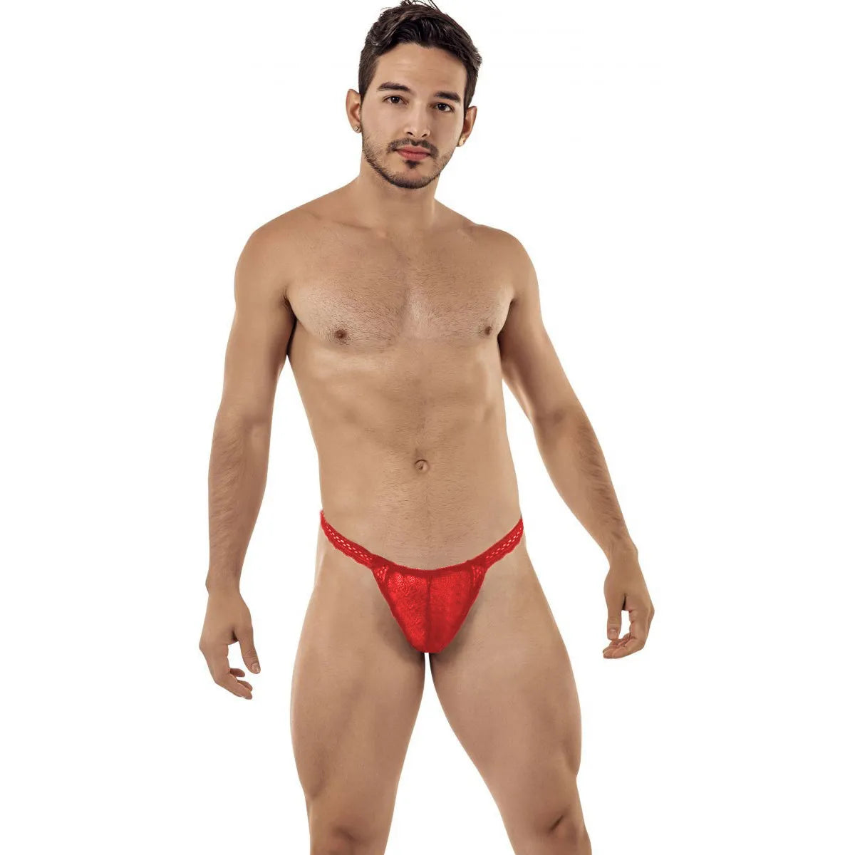 Men’s Metallic Shine G-String Thong – Stretch Low-Rise Exotic Men’s Lingerie