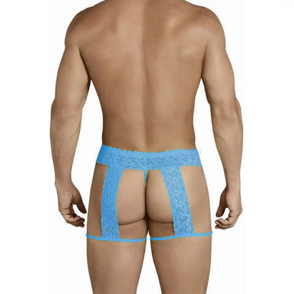 Men’s Lace Suspender Garter Brief – Ultra Low Rise Exotic Men’s Lingerie