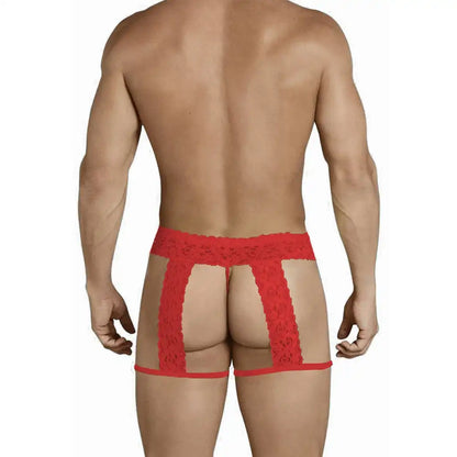 Men’s Lace Suspender Garter Brief – Ultra Low Rise Exotic Men’s Lingerie
