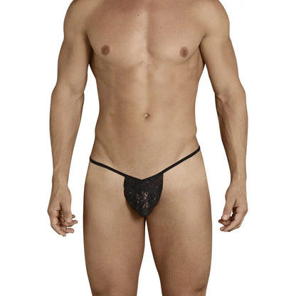 Men’s Floral Lace Micro Thong – Ultra Minimal Designer Underwear