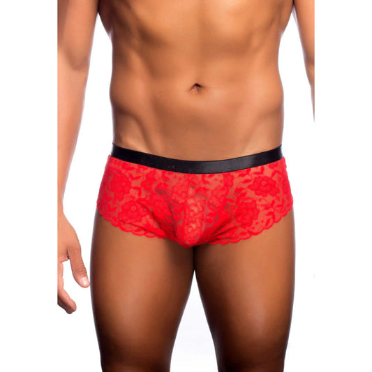 Men’s Floral Lace Bikini Brief – Ultra Low Rise Exotic Men’s Underwear
