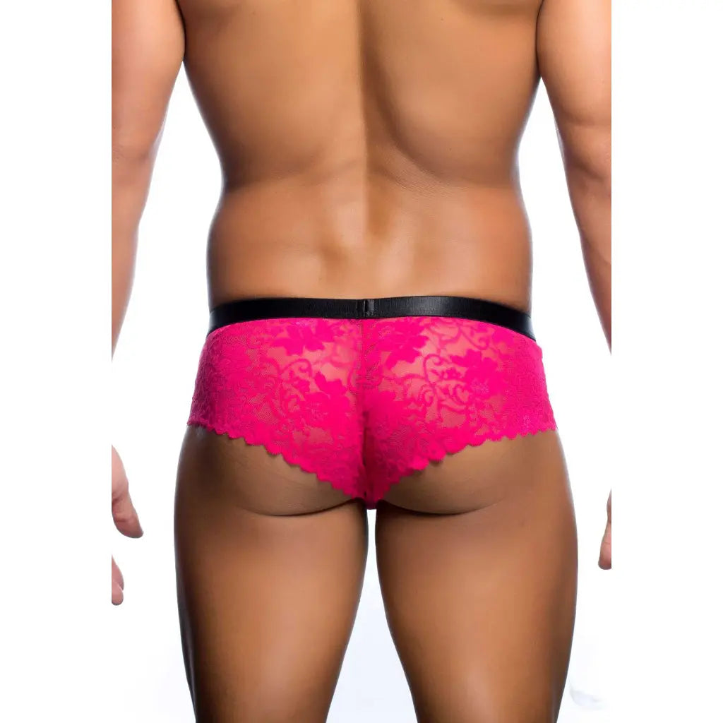 Men’s Floral Lace Bikini Brief – Ultra Low Rise Exotic Men’s Underwear