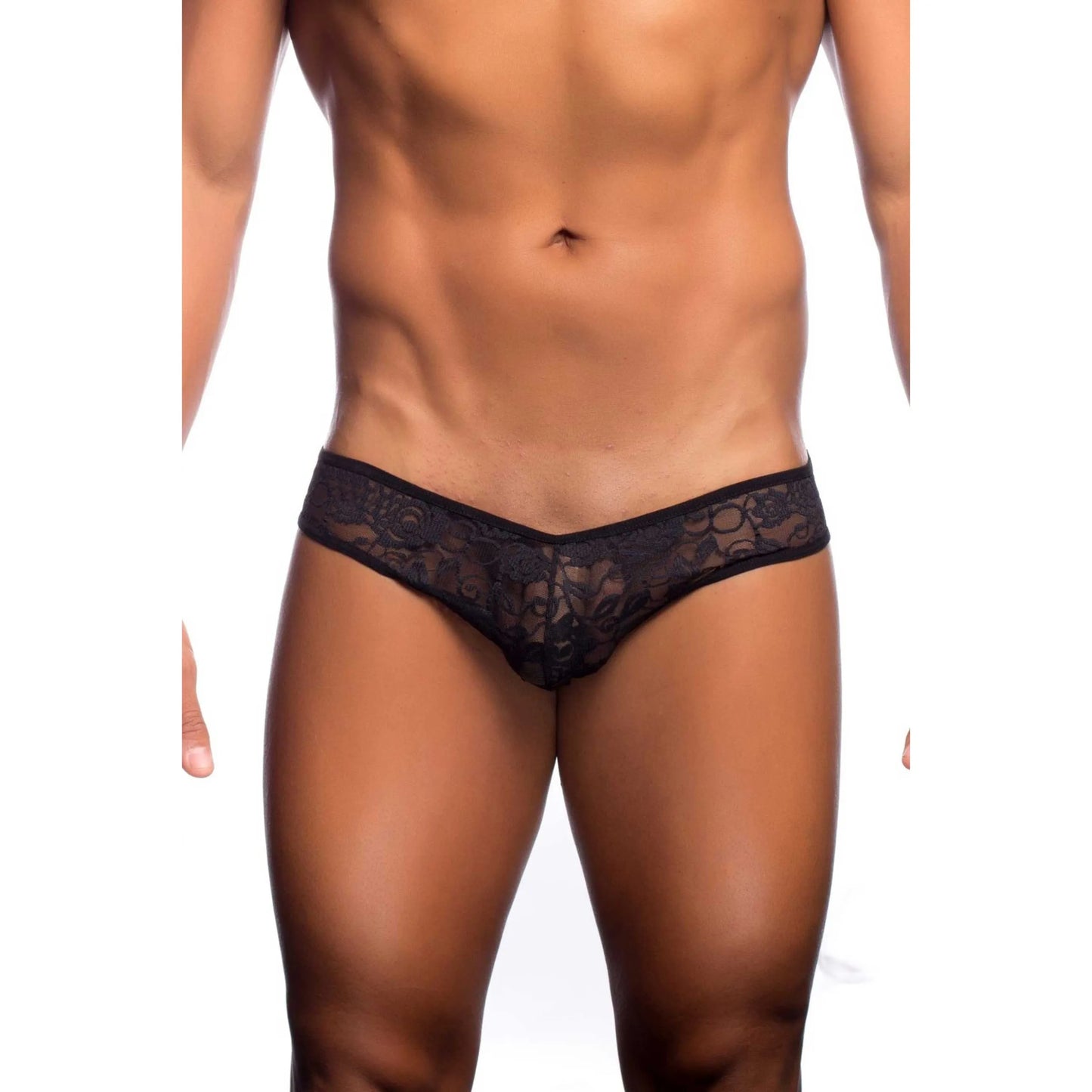 Men’s Sheer Lace Bikini Brief – Ultra Low Rise Exotic Men’s Underwear