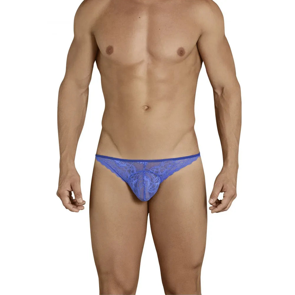 Men’s Open Back Lace Bikini Brief – Ultra Low Rise Exotic Men’s Lingerie