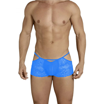 Men’s Sheer Lace Trunk Brief – Ultra Low Rise Exotic Men’s Underwear