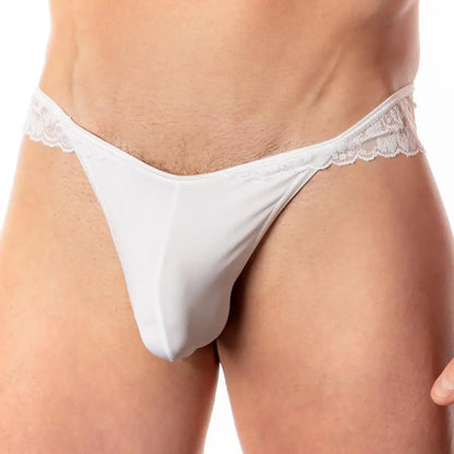 Men’s Sheer Lace Bikini Brief – Ultra Low Rise Exotic Men’s Underwear