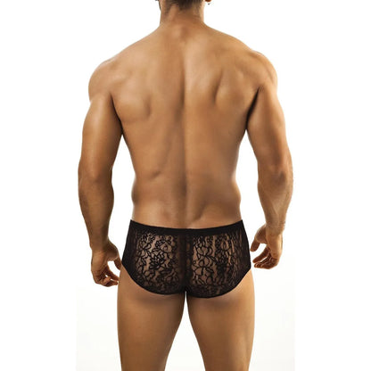 Men’s Sheer Lace Bikini Brief – Ultra Low Rise Exotic Men’s Underwear