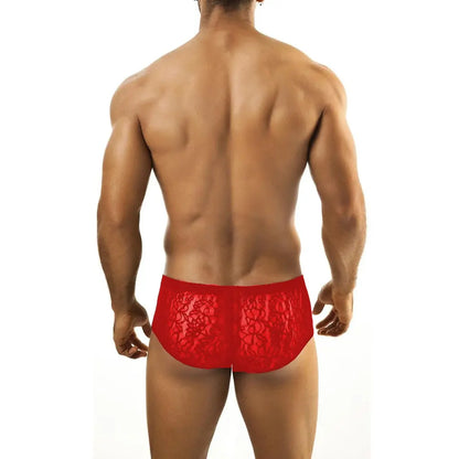 Men’s Sheer Lace Bikini Brief – Ultra Low Rise Exotic Men’s Underwear