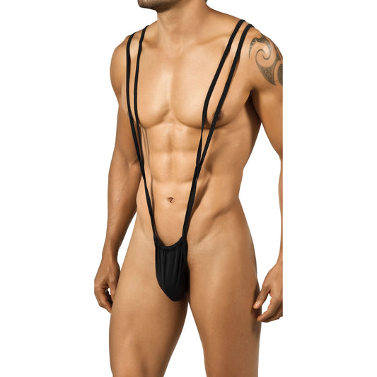 Men’s Ultra Minimal Suspender Thong Bodysuit – Exotic Stretch One Piece Lingerie