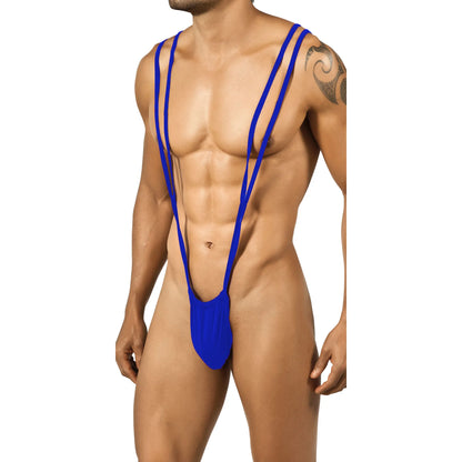 Men’s Ultra Minimal Suspender Thong Bodysuit – Exotic Stretch One Piece Lingerie