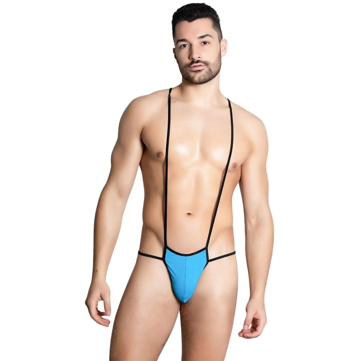 Men’s Minimal Strap Suspender Thong – Sleek Body Harness Lingerie