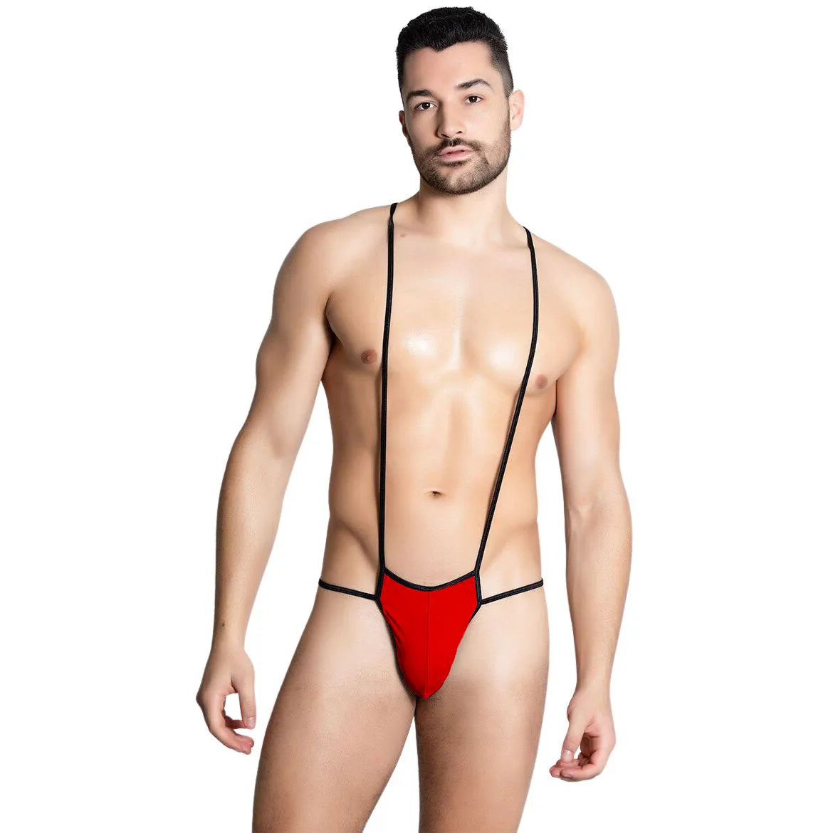 Men’s Minimal Strap Suspender Thong – Sleek Body Harness Lingerie
