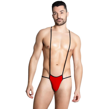 Men’s Minimal Strap Suspender Thong – Sleek Body Harness Lingerie