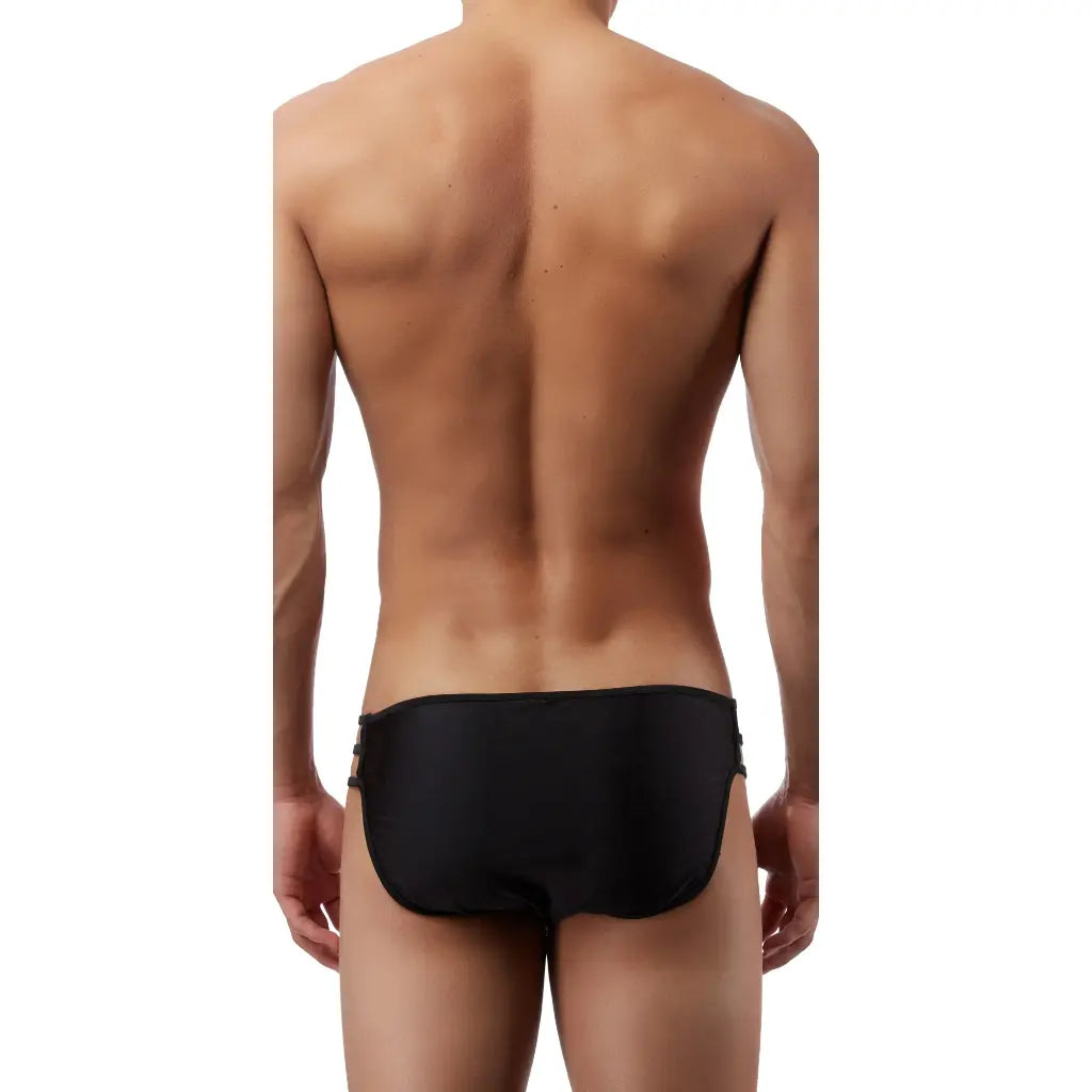 Men’s Triple Strap Low Rise Exotic Brief – Soft Stretch Minimal Underwear