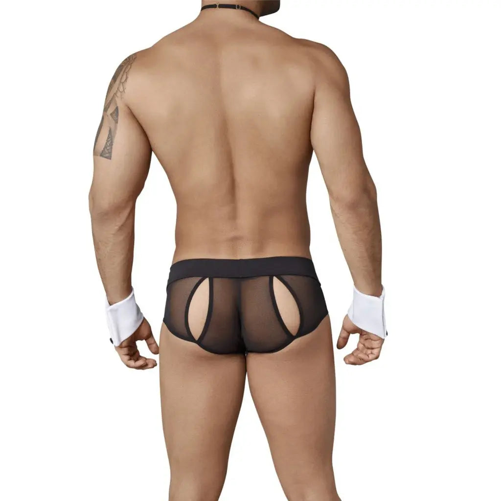 Men’s Tuxedo Mesh Brief Set – Formal Inspired Designer Lingerie