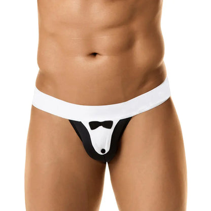 Men’s Tuxedo Style Thong – Bow Tie Inspired Designer Underwear