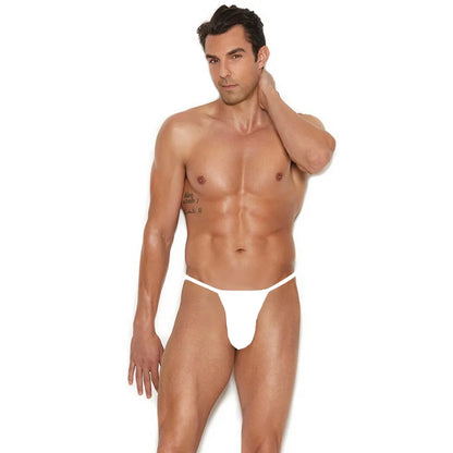 Men’s Ultra Minimal Low Rise Thong – Soft Stretch Exotic Intimate Underwear