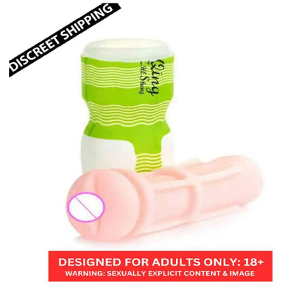 QING cup pocket massager for men with soft textured interior and portable ergonomic design