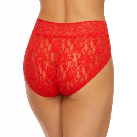 Women’s High Waist Floral Lace Brief Panty – Soft Stretch Sexy Lingerie Bottomwear