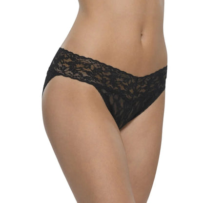 Floral Lace Low-Rise Women Bikini Panty – Elegant Semi-Sheer Designer Intimate Bottomwear