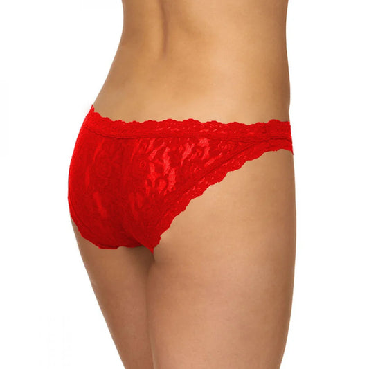 Premium Women’s Floral Lace Bikini Panty – Elegant Low-Rise Soft Stretch Intimate Bottomwear