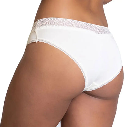 Women’s Soft Cotton Bikini Panty with Lace Waistband – Comfortable Everyday Innerwear