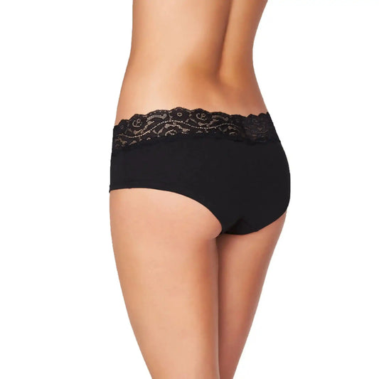 Women’s Seamless Hipster Panty with Lace Trim – Soft Comfortable Everyday Innerwear