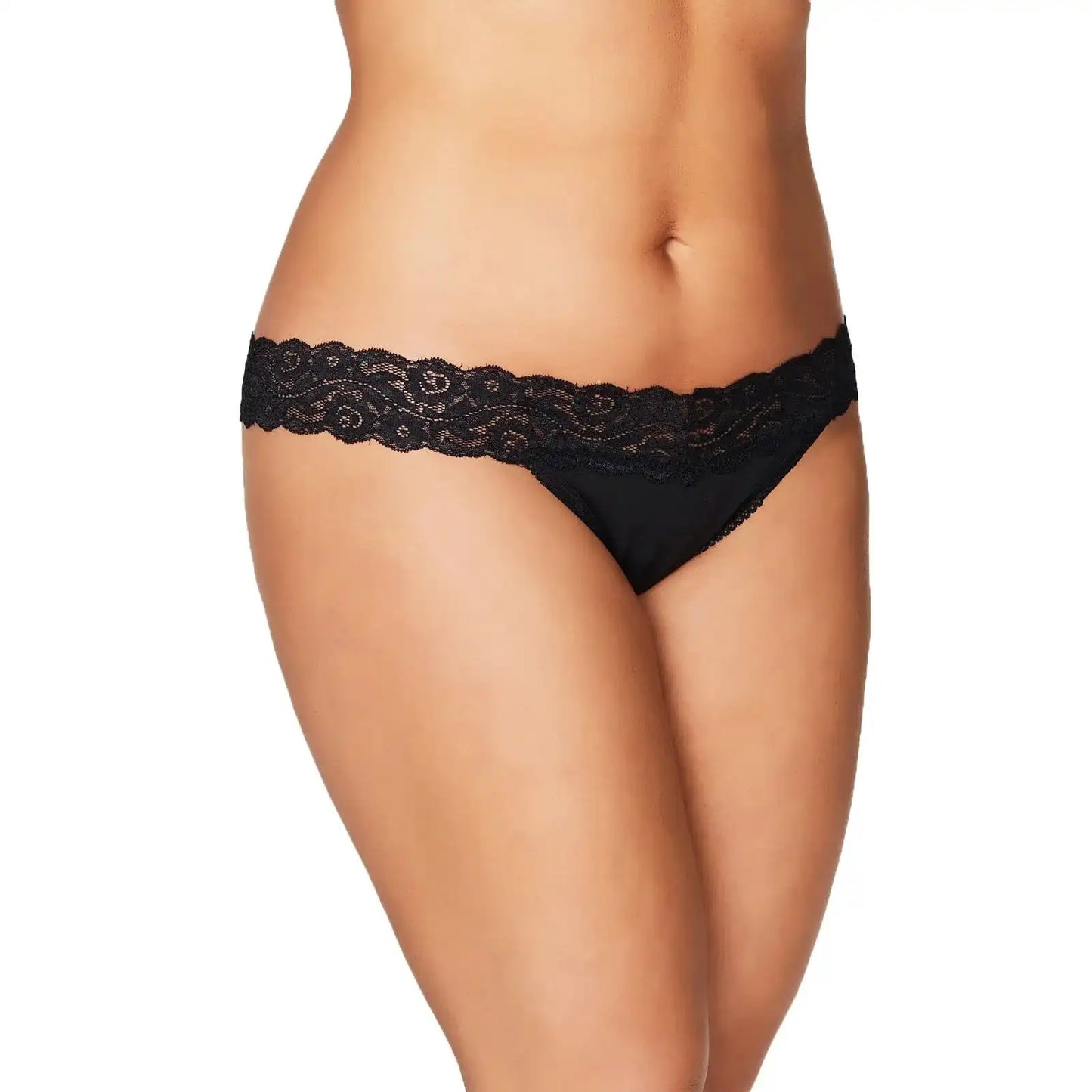 Women’s Lace Waist Bikini Panty – Soft Stretch Comfortable Everyday Innerwear