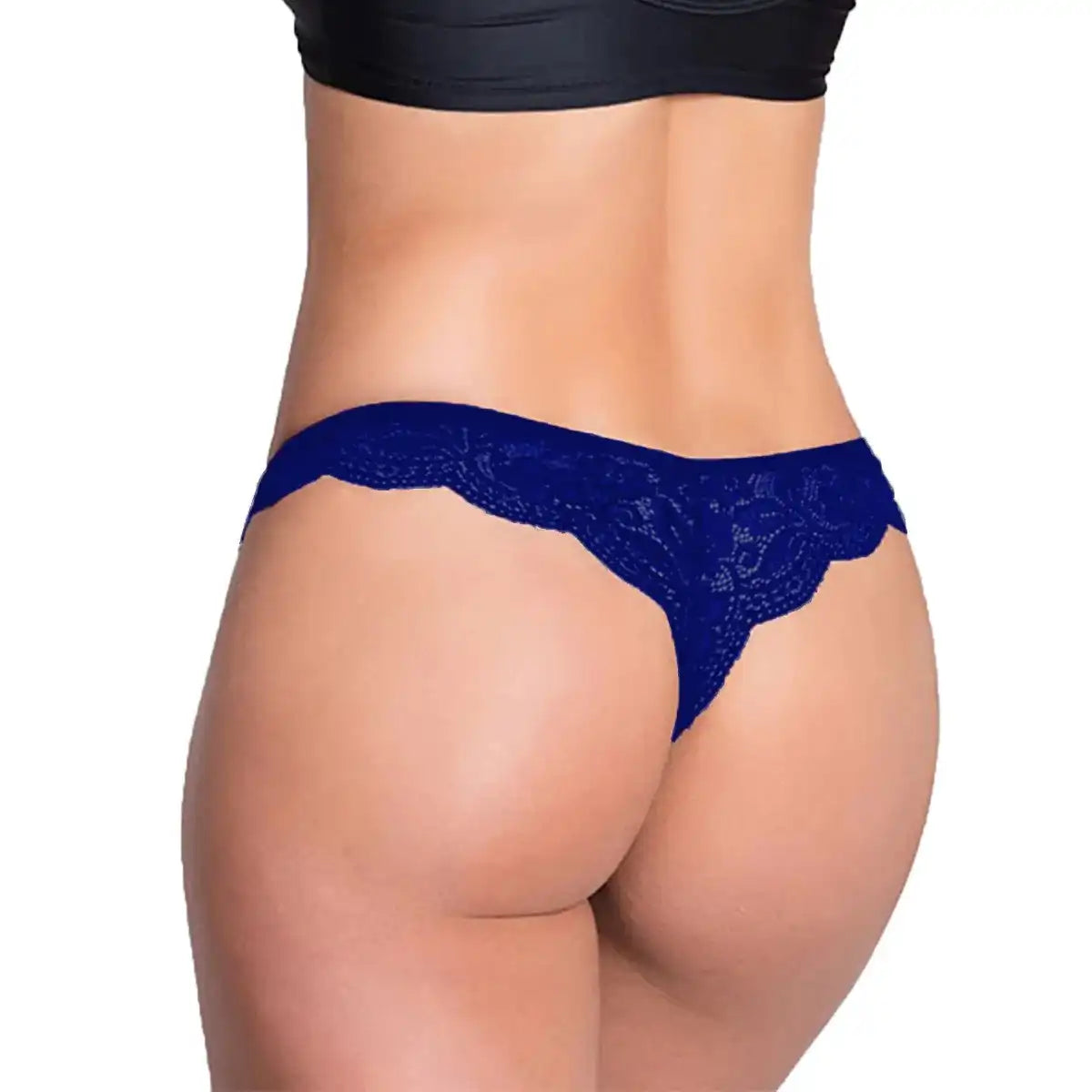 Women’s Floral Lace Low-Rise Designer Thong – Ultra-Soft Elegant Intimate Bottomwear
