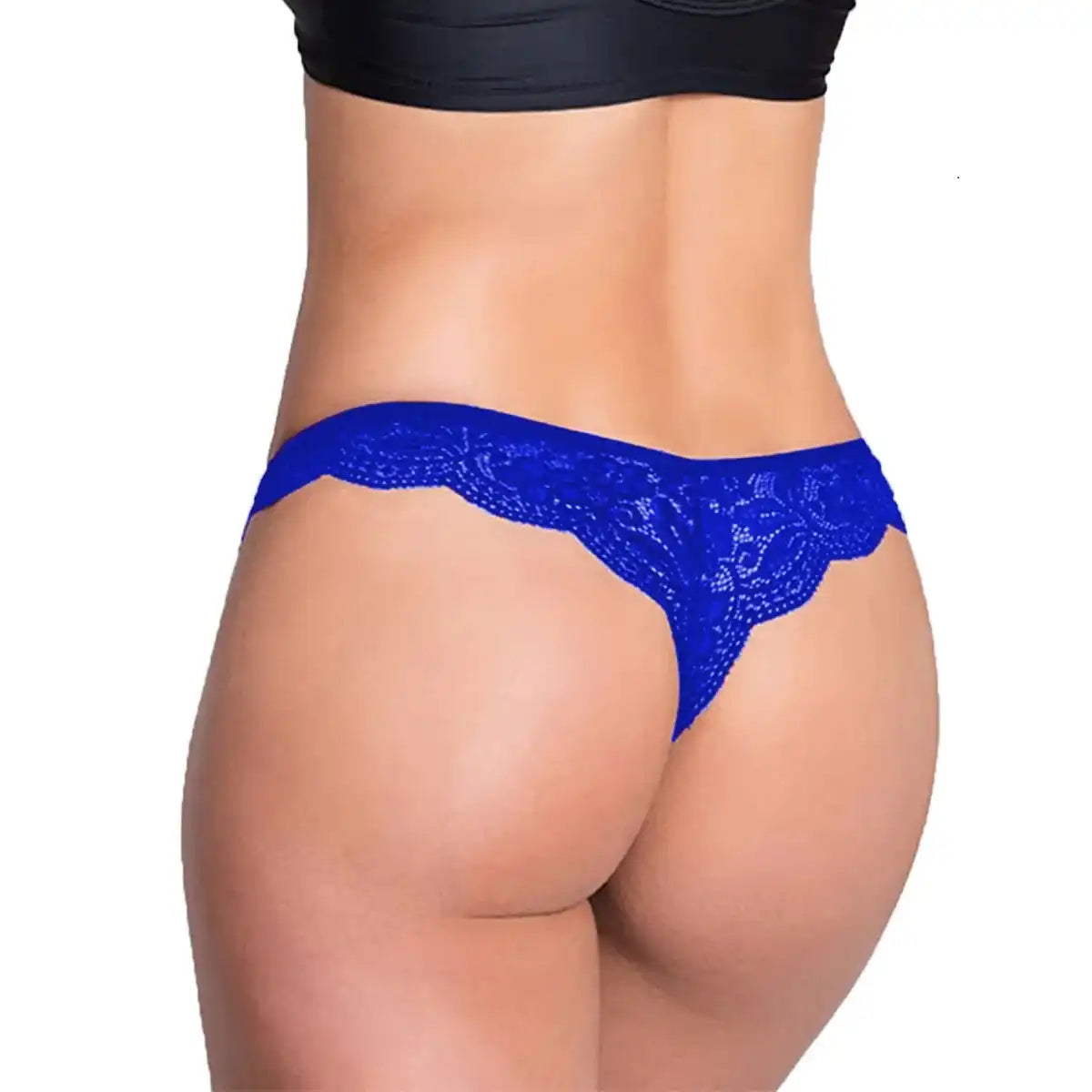 Women’s Floral Lace Low-Rise Designer Thong – Ultra-Soft Elegant Intimate Bottomwear