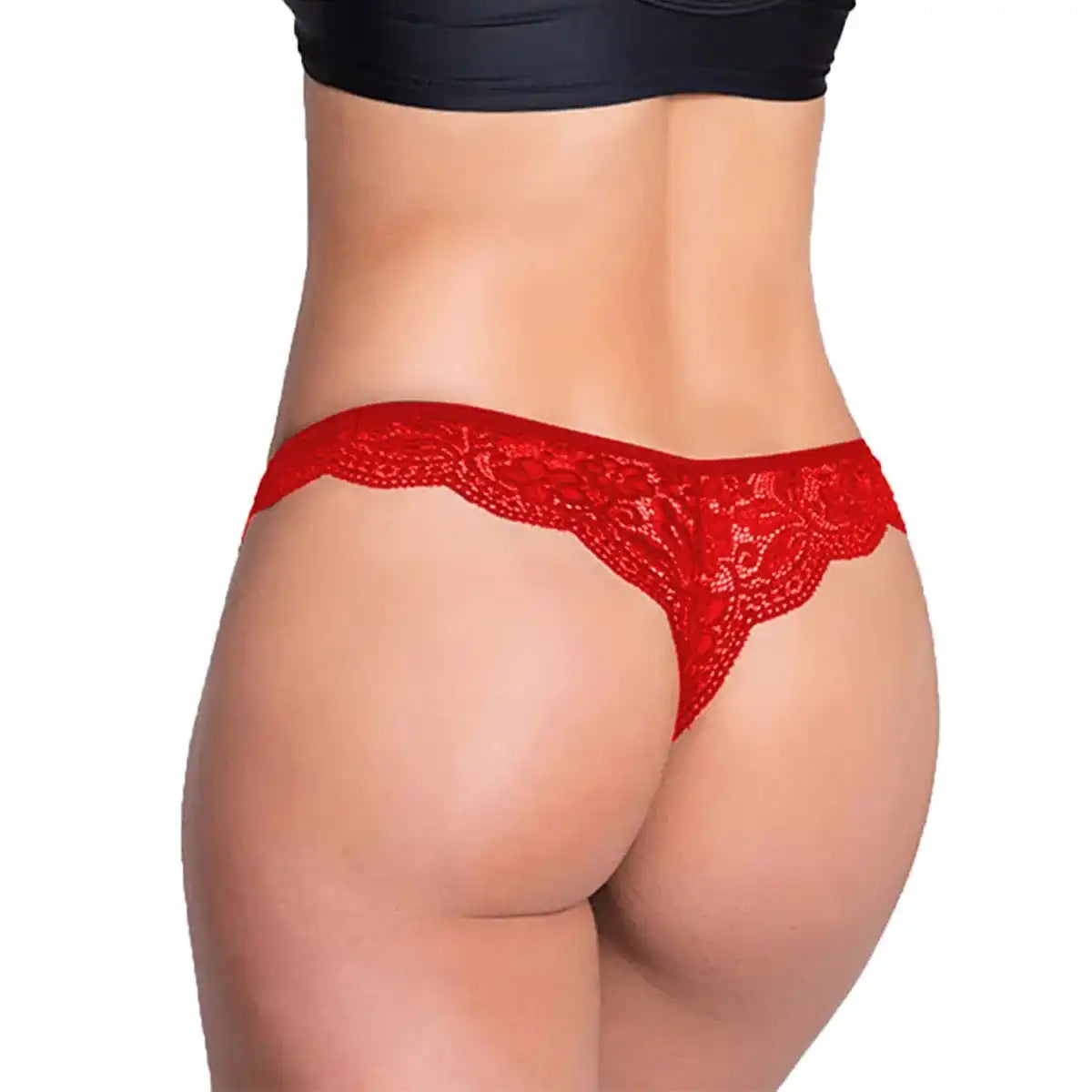 Women’s Floral Lace Low-Rise Designer Thong – Ultra-Soft Elegant Intimate Bottomwear