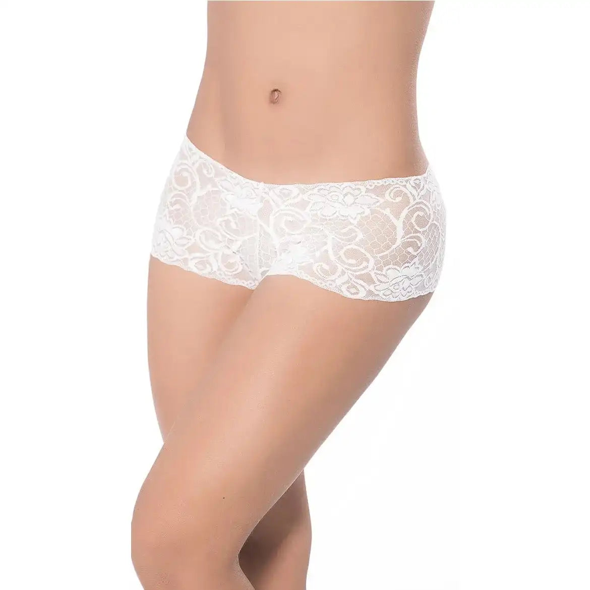 Women’s Floral Lace Low-Waist Cheeky Boyshorts – Ultra-Soft Elegant Intimate Bottomwear