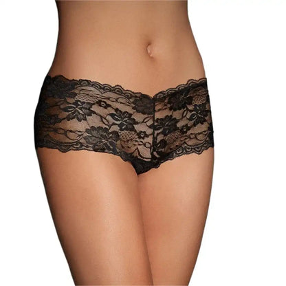 Women’s Floral Lace Criss-Cross Waist Thong – Elegant High-Cut Designer Intimate Bottomwear