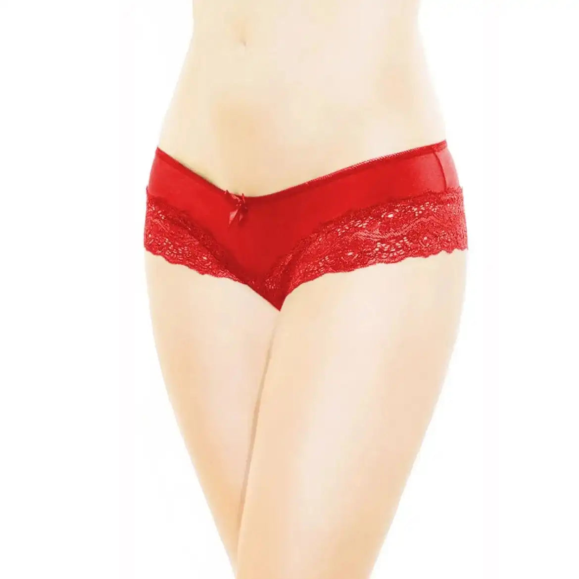 Women’s Lace Trim Cheeky Bikini Panty – Ultra-Soft Low-Rise Designer Intimate Bottomwear