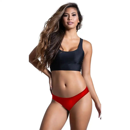 Women’s Satin Finish Low-Rise Bikini Panty – Elegant Bow-Detail Designer Intimate Bottomwear