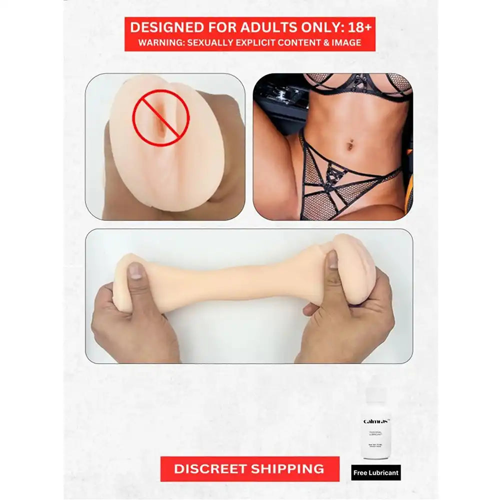 AirTech silicone masturbator cup with soft textured interior and ergonomic portable design.
