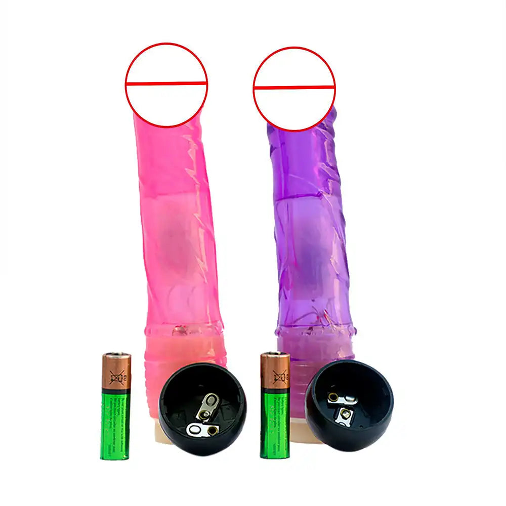 Colorful vibrating massager for women with compact portable design and multi-speed vibration settings.
