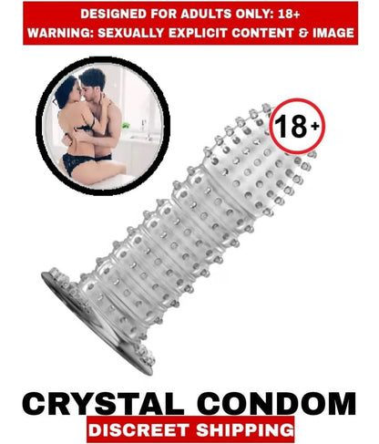 Transparent crystal reusable silicone sleeve made from stretchable silicone rubber.